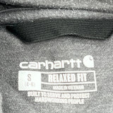 Relaxed Fit Carhartt Hoodie - Small Grey Cotton
