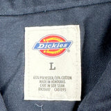 Dickies Short Sleeve Shirt - Large Black Polyester Blend