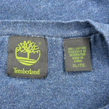 Timberland V-Neck Jumper - XL Blue Cotton