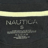 Nautica Spellout T-Shirt - Small Navy Cotton