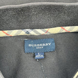 Burberry Golf Polo Shirt - Large Black Cotton