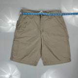 Carhartt Carpenter Shorts - 33W 11L Beige Cotton