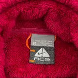 Nike Acg Fleece Jacket - Medium Red Polyester