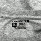 Carhartt Long Sleeve T-Shirt - XL Grey Cotton