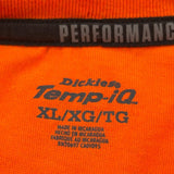 Dickies Long Sleeve T-Shirt - XL Orange Cotton