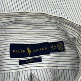 Ralph Lauren Slim Fit Shirt - 2XL Blue Cotton