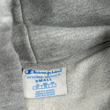 Reverse Weave Champion Hoodie - Small Grey Cotton
