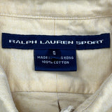 Ralph Lauren Sport Shirt - Small Yellow Cotton