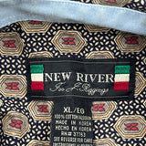 New River Short Sleeve Shirt - XL Multicoloured Cotton