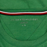 Tommy Hilfiger T-Shirt - Large Green Cotton