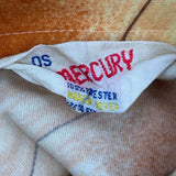 1970S Mercury Patterned Shirt - Small Yellow Polyester