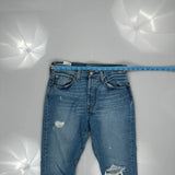 501 Levis Jeans - 28W UK 8 Blue Denim