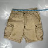 Carhartt Cargo Shorts - 34W 9L Beige Cotton