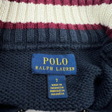 Age 6 Polo By Ralph Lauren 1/4 Zip - Small Navy Cotton
