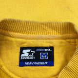 Starter Sweatshirt - Medium Yellow Cotton
