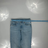 501 Levis Jeans - 29W UK 10 Light Wash Cotton