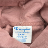Reverse Weave Champion Hoodie - Small Pink Cotton
