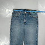 505 Levis Jeans - 33W 34L Light Wash Cotton