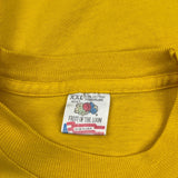 Cape Cod Fruit Of The Loom Single Stitch T-Shirt - 2XL Yellow Cotton