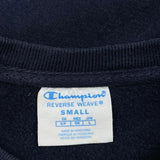 Reverse Weave Champion Sweatshirt - Small Navy Cotton