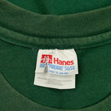 Hanes Single Stitch T-Shirt - XL Green Cotton Blend