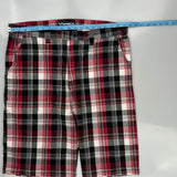 Avirex Checked Shorts - 38W 10L Black Cotton