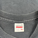 Hard Rock Cafe Chicago Anvil Single Stitch T-Shirt - XL Black Cotton