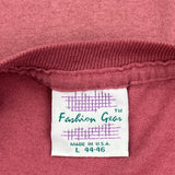 Blank Fashion Gear Single Stitch T-Shirt - Large Red Cotton