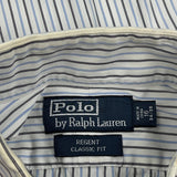 Polo By Ralph Lauren Striped Shirt - Medium Blue Cotton