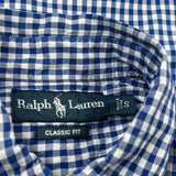 Ralph Lauren Checked Shirt - Small Blue Cotton