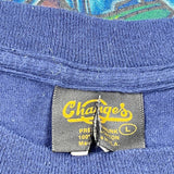 Goofy Wear Changes Single Stitch T-Shirt - Large Blue Cotton