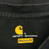 Carhartt Long Sleeve T-Shirt - Large Black Cotton