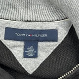 Tommy Hilfiger 1/4 Zip - Large Black Cotton