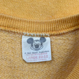 Age 10-12 Walt Disney World Disney Graphic Sweatshirt - Large Yellow Cotton