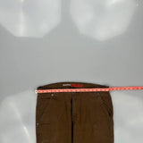 Dickies Carpenter Trousers - 36W 30L Brown Cotton Blend
