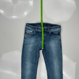 Diesel Skinny Fit Jeans - 30W 30L Blue Cotton Blend