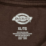 Dickies T-Shirt - XL Brown Cotton