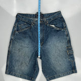 Karl Kani Hip Hop Denim Shorts - 34W 12L Blue Cotton