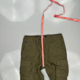 Dickies Cargo Trousers - 35W 30L Green Cotton
