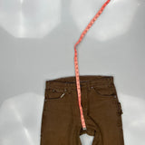 Dickies Carpenter Trousers - 32W 32L Brown Cotton