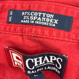 Chaps Ralph Lauren Shirt - Large Red Cotton