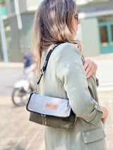 Double-Sided Crossbody Flop Bag soft earth