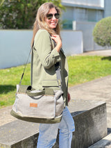 Lady's Weekend Handbag soft earth cork