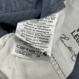 Carhartt Cargo Shorts - 29W 10L Blue Cotton Blend