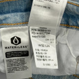 501 Levis Jeans - 32W 26L Light Wash Cotton