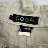 Coogi Cargo Cargo Shorts - 34W 15L Blue Cotton