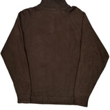 Burberry London 1/4 Zip - XL Brown Wool