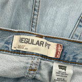 505 Levis Jeans - 34W 30L Light Wash Cotton