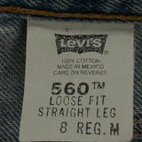 560 Levis Jeans - 29W UK 10 Blue Cotton