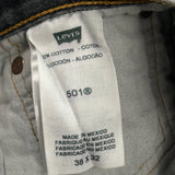 501 Levis Jeans - 37W 32L Grey Cotton